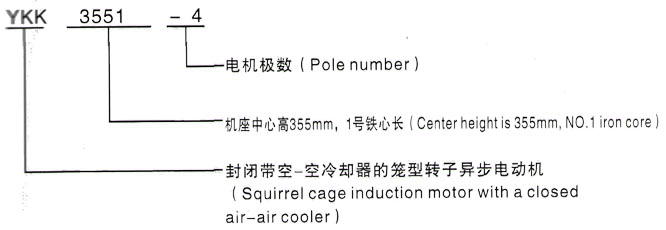 YKK系列(H355-1000)高压荔湾三相异步电机西安泰富西玛电机型号说明